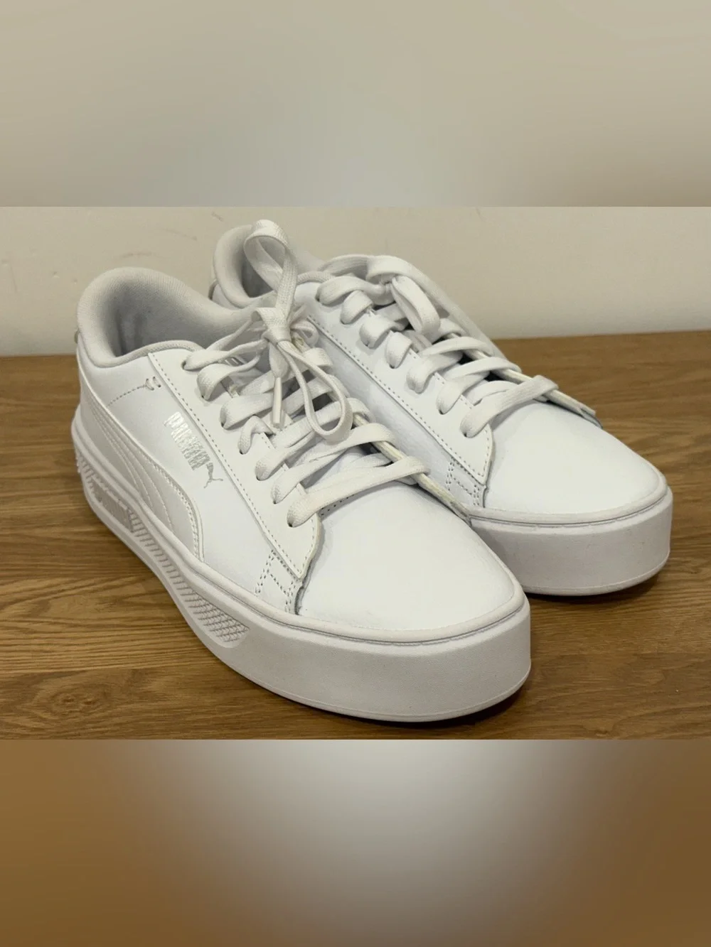 Puma Women's White Low-Top Platform Sneakers